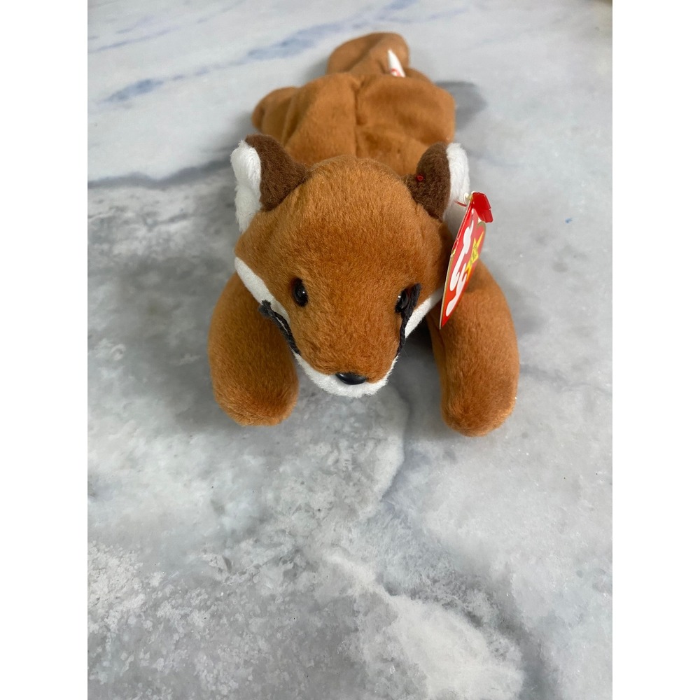 Ty Beanie Baby Sly Fox 1996 White Belly Vintage Plush With Swing Tag